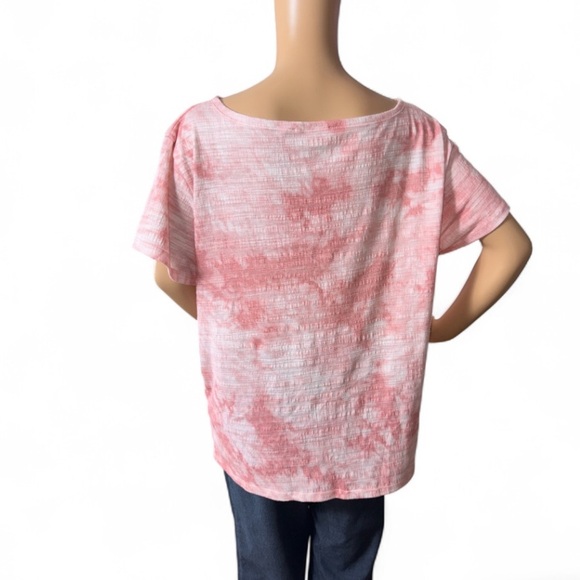 Hope & Harlow Pink Tie-Dye Women's Top size XL - Picture 3 of 6